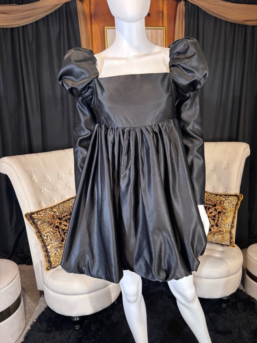 Victorian Goth Babydoll Princess Sleeve Dress